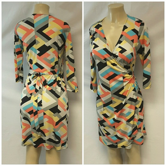 EMMA MICHELE, True Wrap Dress, size Small - Picture 4 of 8